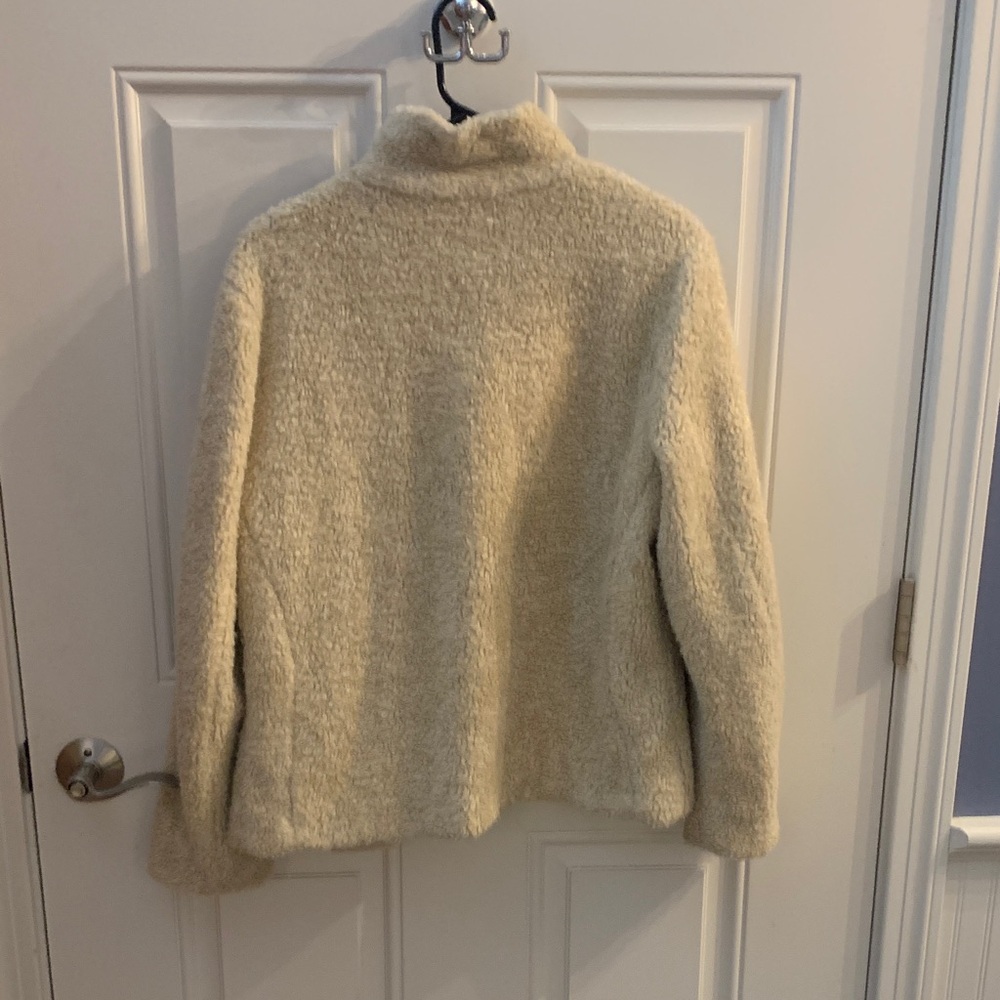 Pendleton Beige Teddy Jacket with Blue Accent - image 3